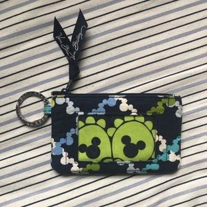 A barely used VeraBradleyxDisney Zip up ID case